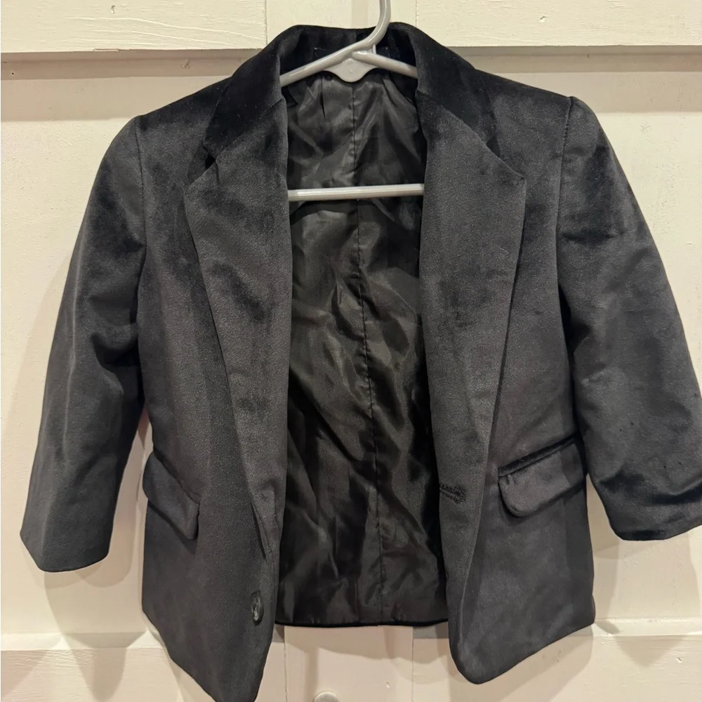 Nautica Kids Black Velvet Blazer - Picture 3 of 5